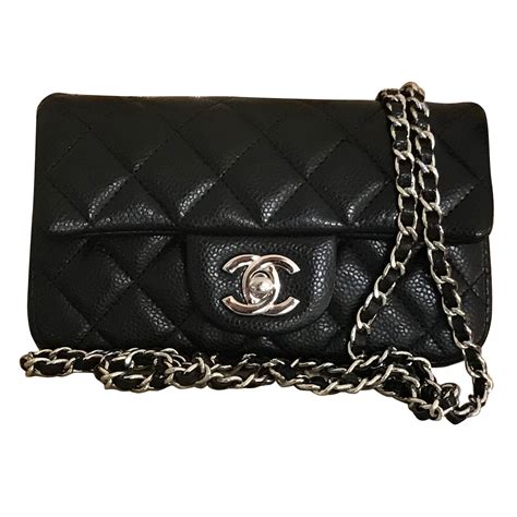 chanel mini flap bag black silver|mini flap bag Chanel 2021.